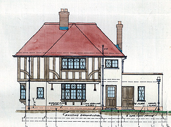 North elevation of the proposed Red Lion [RDBP1/1472]